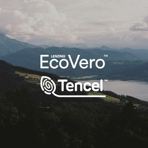 a mountain with a logo on it and the words ecovero and tecnecel
